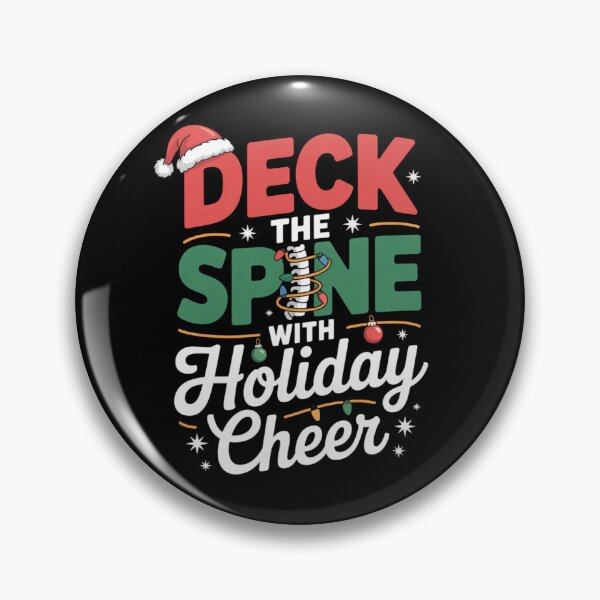 Item preview, Deck the Spine with Holiday Cheer Funny Osteopathy Christmas Design designed and sold by osteopath shop.