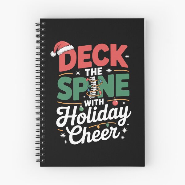 Item preview, Deck the Spine with Holiday Cheer Funny Osteopathy Christmas Design designed and sold by osteopath shop.