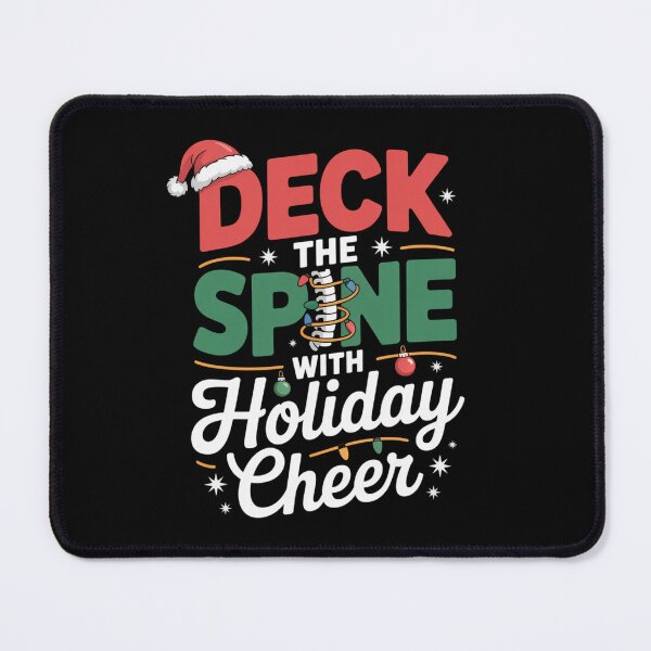 Item preview, Deck the Spine with Holiday Cheer Funny Osteopathy Christmas Design designed and sold by osteopath shop.