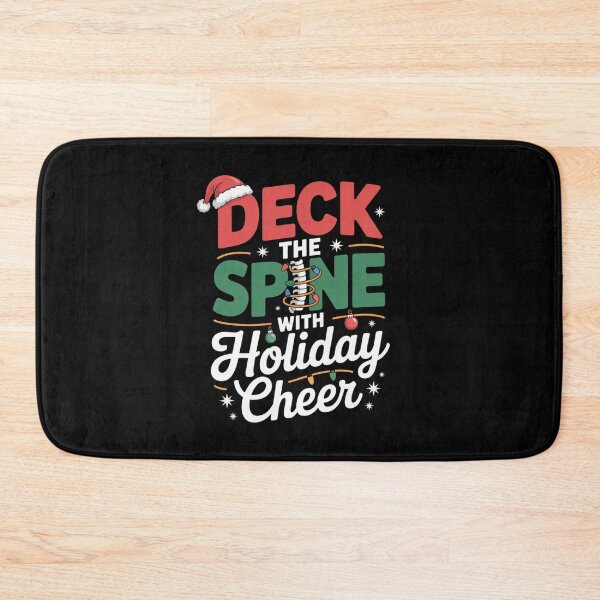 Item preview, Deck the Spine with Holiday Cheer Funny Osteopathy Christmas Design designed and sold by osteopath shop.