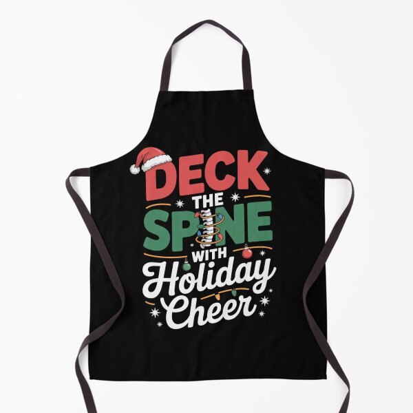 Item preview, Deck the Spine with Holiday Cheer Funny Osteopathy Christmas Design designed and sold by osteopath shop.
