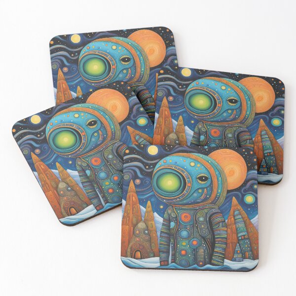 Item preview, Alien exploring the Antarctic designed and sold by Colin Bentham.