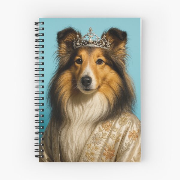 Item preview, Gentle Shetland Sheepdog With Silver Crown designed and sold by Flying Doggo.