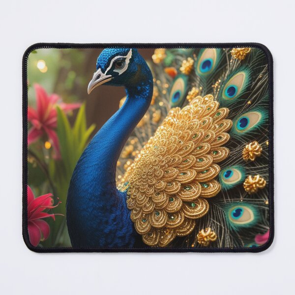 Item preview, Fantasy Peacock with Glowing Thai Kanok Golden Ornaments designed and sold by HAFIZ-DP.
