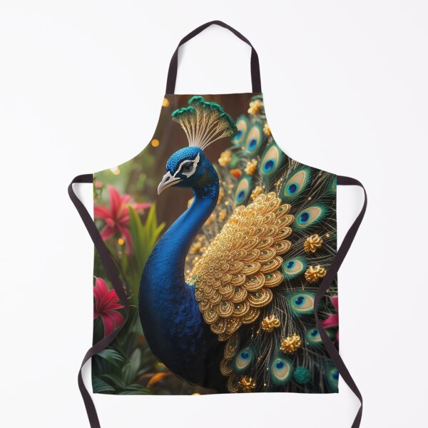 Item preview, Fantasy Peacock with Glowing Thai Kanok Golden Ornaments designed and sold by HAFIZ-DP.