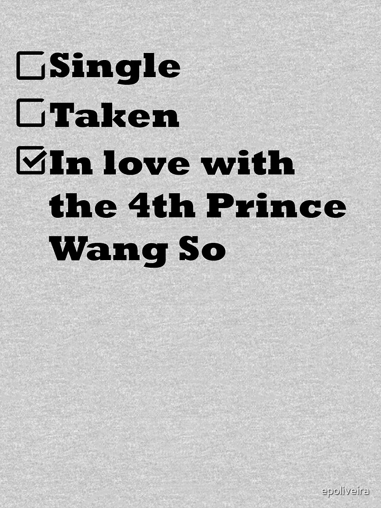 Single Taken In love with the 4th prince Wang So by epoliveira