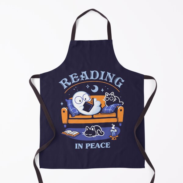 Item preview, Ghost Reading in Peace – Spooky Bookworm designed and sold by Snouleaf.