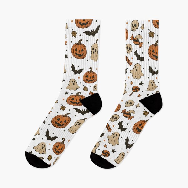 Item preview, Halloween Pattern – Pumpkins, Ghosts, Bats & Candy designed and sold by SnapLabDesigns.
