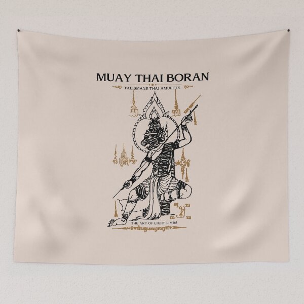 Item preview, Ancient Muay Thai Boxing Tattoo The Hermit designed and sold by KewaleeTee.