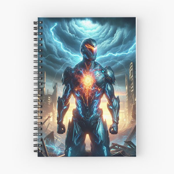 Item preview, Futuristic armored superhero designed and sold by Space Bear Cabin Studio.