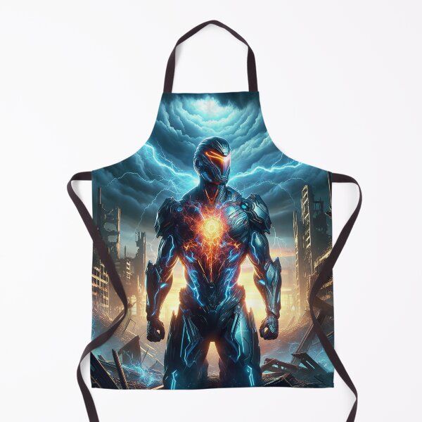 Item preview, Futuristic armored superhero designed and sold by Space Bear Cabin Studio.