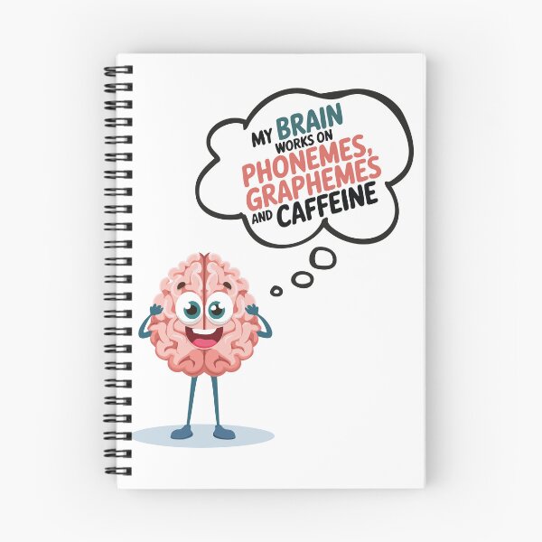 Item preview, My Brain Works On Phonemes, Graphemes And Caffeine. designed and sold by Marcite.