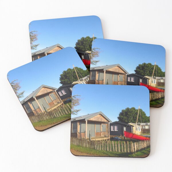 Item preview, Simon's Beach Hut & Bright Red Boat designed and sold by wiggyofipswich.
