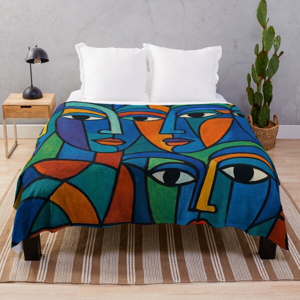 Item preview, Faces in a web of colors designed and sold by Sigtrix.