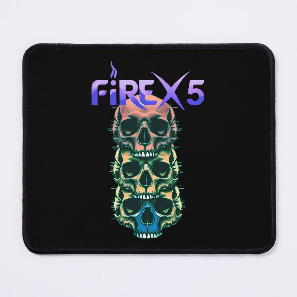 Item preview, Fire X 5 Band Stacked Skulls Rock Band Music Concert designed and sold by JamiBin.