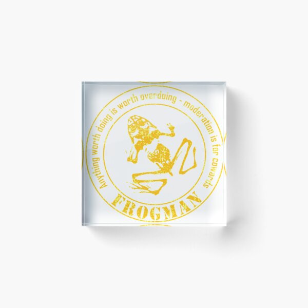 Item preview, Frogman Diver (Small Logo - Distressed) designed and sold by Karelleiza.