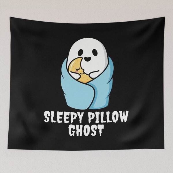 Item preview, SLEEPY PILLOW GHOST - GHOST HALLOWEEN designed and sold by KEF Custom.