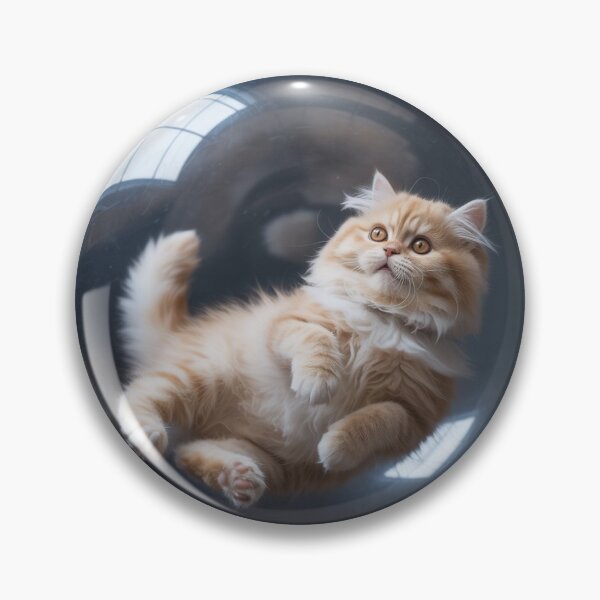 Item preview, Cat floating in zero gravity bubble helmet designed and sold by LittleIns.