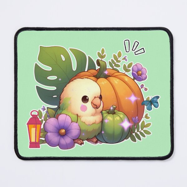Item preview, Autumn Pumpkin Parrot – Cute Tropical Fall Bird Illustration designed and sold by Sugar Wisdom .
