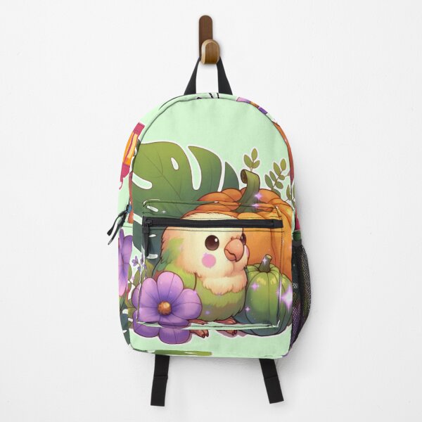 Item preview, Autumn Pumpkin Parrot – Cute Tropical Fall Bird Illustration designed and sold by Sugar Wisdom .