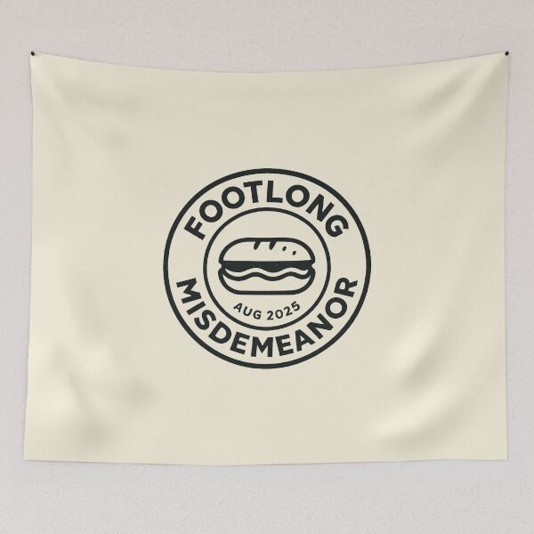Item preview, Footlong Misdemeanor – Court Stamp Sandwich Seal designed and sold by Bratak.