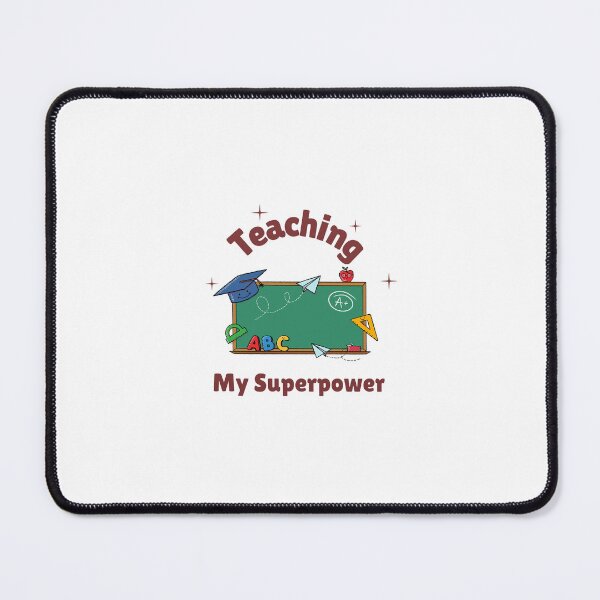 Item preview, Teaching My Superpower Teacher Design with Green Board and ABC Alphabet Back to School Theme designed and sold by Ani-24.