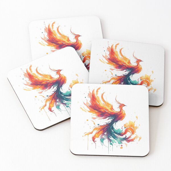 Item preview, The Phoenix's  Rise in Watercolor designed and sold by LuminShadowArt.