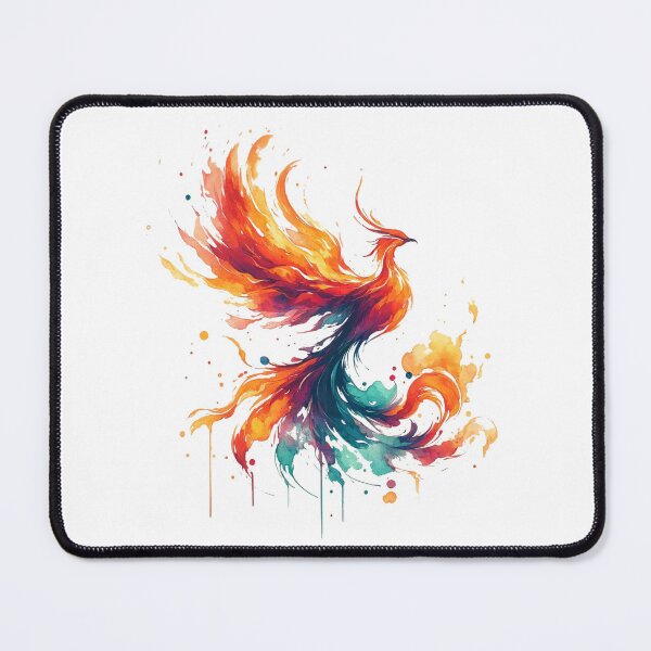 Item preview, The Phoenix's Rise in Watercolor designed and sold by LuminShadowArt.