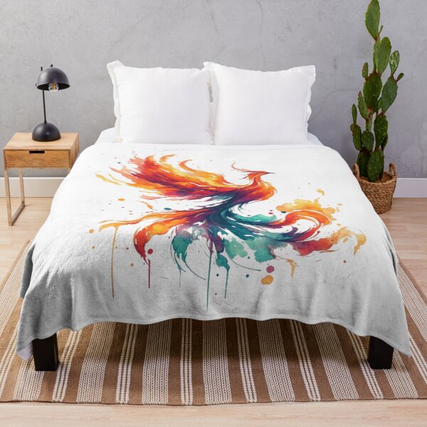 Item preview, The Phoenix's Rise in Watercolor designed and sold by LuminShadowArt.