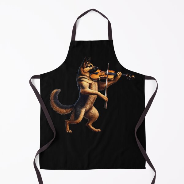 Item preview, German Shepherd Playing Fiddle Player Dog Lover designed and sold by Kimberley King Art  King Art.