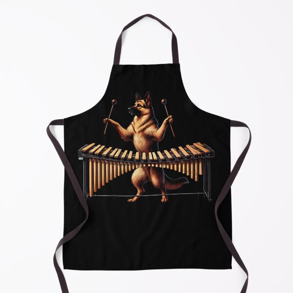 Item preview, German Shepherd Playing Marimba Player Dog Lover designed and sold by Kimberley King Art King Art.