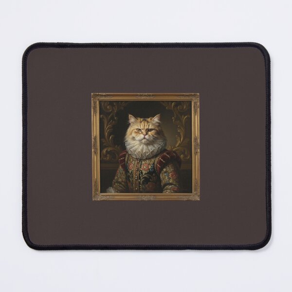 Item preview, Baroque Persian Cat: Regal Historic Portrait designed and sold by Custom-Arts-AI.