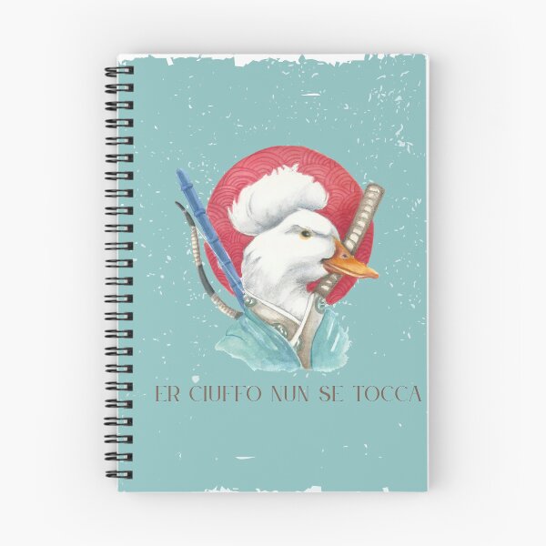 Item preview, Er ciuffo nun se tocca-Illustrazione di oca samurai all'acquerello designed and sold by ArcanaAtelier.