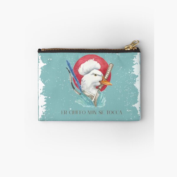 Item preview, Er ciuffo nun se tocca-Illustrazione di oca samurai all'acquerello designed and sold by ArcanaAtelier.