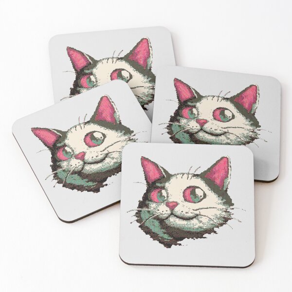 Item preview, Pixel Cat Minimal Icon Art designed and sold by Bambooartist.