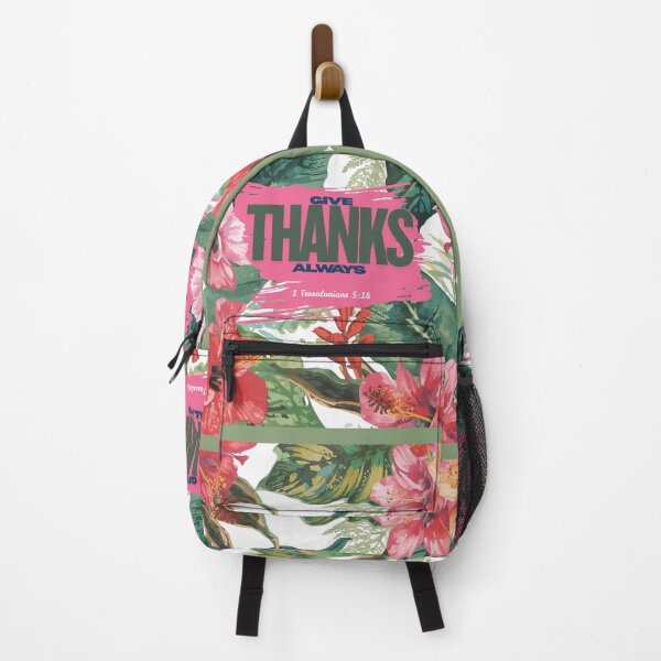 Item preview, Give Thanks Always – Inspirational Bible Verse Botanical Watercolor Design designed and sold by Ausra789.