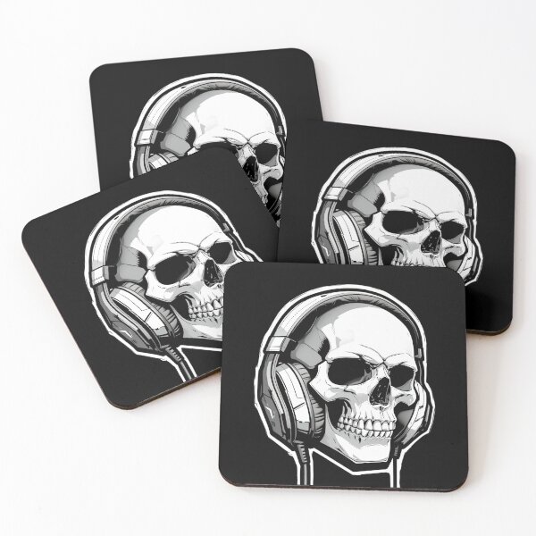 Item preview, Gamer Skull with Headphones-2 designed and sold by SamartkitDesign.
