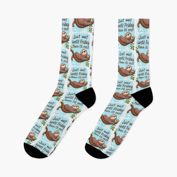 Item preview, Funny Sloth on a Tree – Just Make It to Friday designed and sold by RAKO13.
