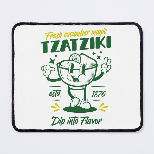 Item preview, Greek Tzatziki Retro Mascot designed and sold by SamanthaSy9.