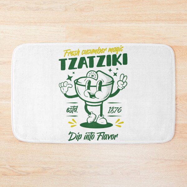 Item preview, Greek Tzatziki Retro Mascot designed and sold by SamanthaSy9.