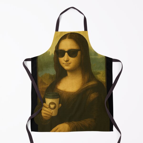 Artikelvorschau, Mona Lisa Kaffee Parodie Kunst entworfen und verkauft von Nuvijo.