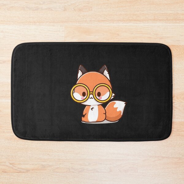 Item preview, Cute Chibi Fox with Oversized Glasses – Funny Kawaii Animal Design designed and sold by ColorSplash123.