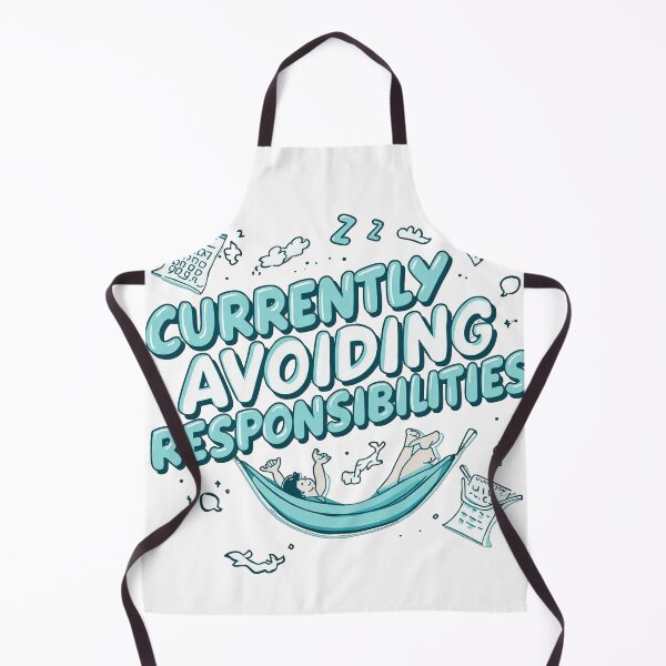 Item preview, Currently Avoiding Responsibilities – Relatable Funny Quote for Lazy Days & Overthinkers designed and sold by SnarkyTextStudiO.