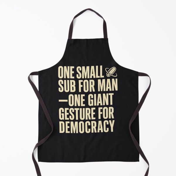 Item preview, One Small Sub for Man – Meme Typography Poster designed and sold by Bratak.