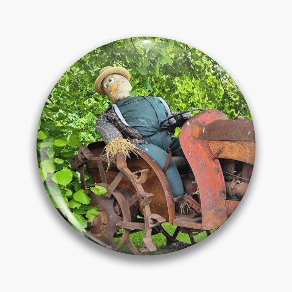 Item preview, Scarecrow on an old rusty tractor, Ireland designed and sold by FranWest.