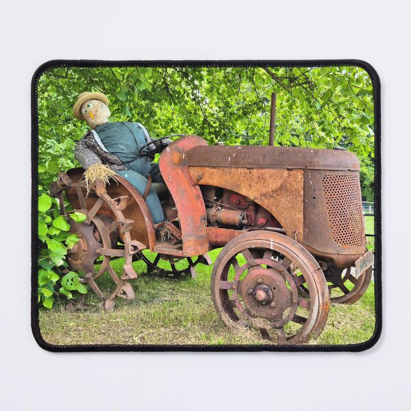 Item preview, Scarecrow on an old rusty tractor, Ireland designed and sold by FranWest.