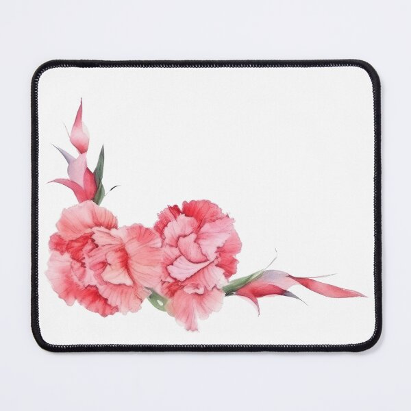 Item preview, Pastel Carnation Flowers – Pink Red Blank Greeting designed and sold by EmeraldeaArt.