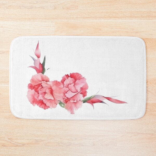 Item preview, Pastel Carnation Flowers – Pink Red Blank Greeting designed and sold by EmeraldeaArt.