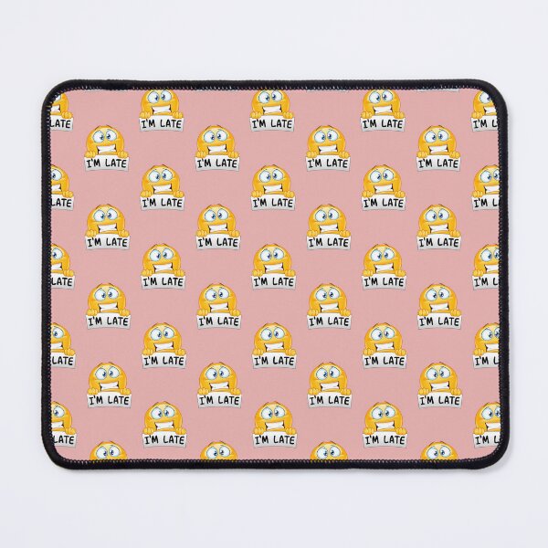 Item preview, I'm late yellow emoji classic sticker designed and sold by anandsiva2703.