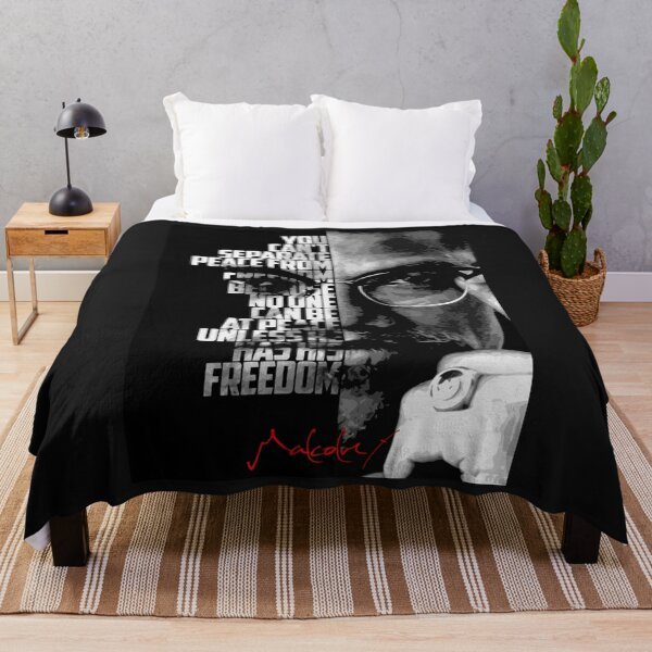 Item preview, Black And White Malcolm X Quote designed and sold by StephanieHollif.